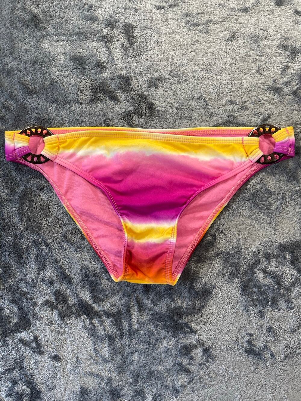 Vintage Y2K Raisins Hamptons Ringer Purple Bikini Bottom Small NWT